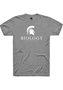 Rally Michigan State Spartans Grey Biology Short Sleeve T Shirt
