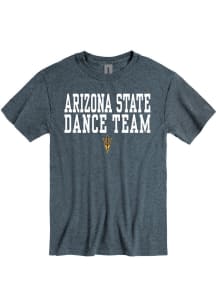Arizona State Sun Devils Grey Dance Team Stacked Short Sleeve T Shirt