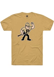Rally Purdue Boilermakers Gold Primary Logo Short Sleeve T Shirt
