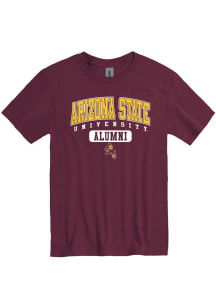 Arizona State Sun Devils Maroon Alumni Pill Short Sleeve T Shirt