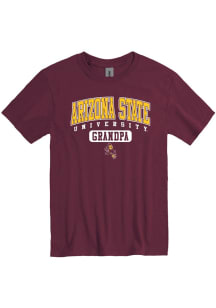 Arizona State Sun Devils Maroon Grandpa Pill Short Sleeve T Shirt