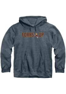 Arizona State Sun Devils Mens Grey Forks Up Long Sleeve Hoodie