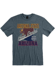 Arizona State Sun Devils Grey House Divided Short Sleeve T Shirt