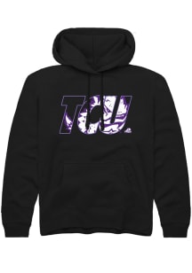 Rally TCU Horned Frogs Youth Black Frog Fill Long Sleeve Hoodie