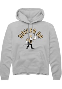Rally Purdue Boilermakers Mens Grey Slogan Long Sleeve Hoodie