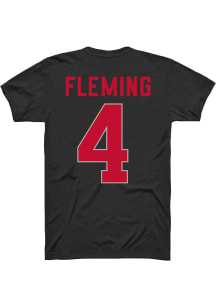Julian Fleming Ohio State Buckeyes Black Player Short Sleeve Player T Shirt