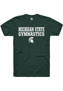 Rally Michigan State Spartans Green Bold Stacked Short Sleeve T Shirt