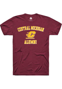 Rally Central Michigan Chippewas Maroon Alumni Short Sleeve T Shirt