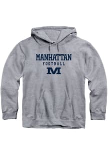 Rally Manhattan High School Indians Grey Sport Drop Short Sleeve T Shirt