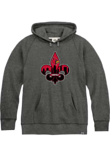 Rally Louisville Cardinals Mens Black Fleur de Lis Fashion Hood