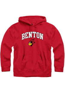 Rally Benton Cardinals Red Arch Mascot Short Sleeve T Shirt