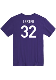 Imani Lester K-State Wildcats Purple Basketball Name And Number Short Sleeve Player T Shirt