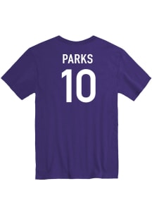 Mikayla Parks K-State Wildcats Purple Basketball Name And Number Short Sleeve Player T Shirt