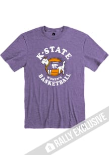 K-State Wildcats Purple Rally Womens Basketball Gap Goat Short Sleeve Player T Shirt