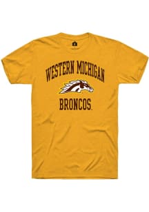 Rally Western Michigan Broncos Gold No 1 Graphic Short Sleeve T Shirt
