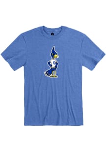 Rally Creighton Bluejays Blue Vintage Logo Short Sleeve T Shirt