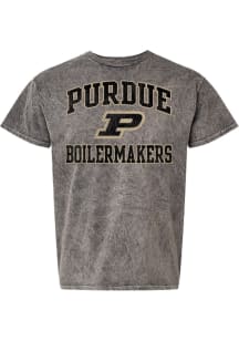 Rally Purdue Boilermakers Grey No. 1 Design Short Sleeve Fashion T Shirt