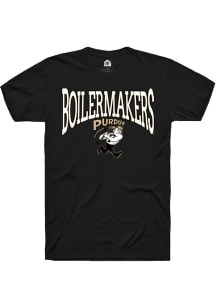 Rally Purdue Boilermakers Black Swing Pete Short Sleeve T Shirt