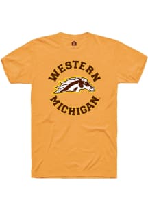 Rally Western Michigan Broncos Gold Circle Short Sleeve T Shirt