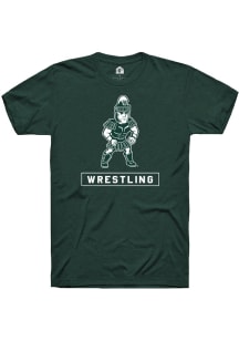Rally Michigan State Spartans Green Sparty Playing Wrestling Short Sleeve T Shirt