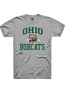 Rally Ohio Bobcats Grey Number One Short Sleeve T Shirt