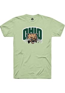 Rally Ohio Bobcats Green Wordmark Primary Logo Short Sleeve T Shirt