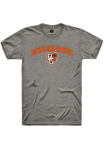 Rally Bowling Green Falcons Grey Arch Mascot Short Sleeve Fashion T Shirt