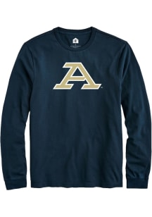 Rally Akron Zips Navy Blue Primary Long Sleeve T Shirt