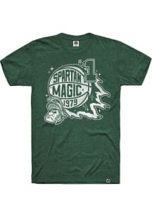 Rally Michigan State Spartans Green Spartan Magic Short Sleeve Fashion T Shirt
