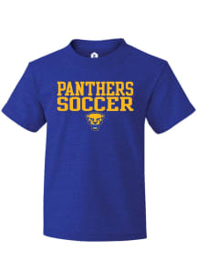 Rally Pitt Panthers Youth Blue Soccer Short Sleeve T-Shirt