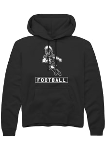 Rally Michigan State Spartans Mens Black Sparty Playing Football Long Sleeve Hoodie