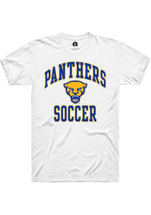 Rally Pitt Panthers White Sport Drop Number One Soccer Short Sleeve T Shirt