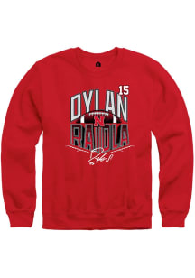 Dylan Raiola Nebraska Cornhuskers Mens Red Football Name and Number Player Crew
