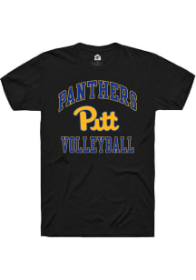 Rally Pitt Panthers Black Sport Drop Number One Volleyball Short Sleeve T Shirt