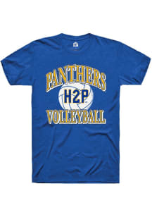 Rally Pitt Panthers Blue Sport Drop H2P Volleyball Short Sleeve T Shirt