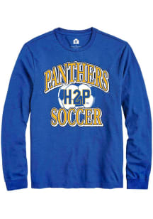 Rally Pitt Panthers Blue Sport Drop Soccer H2P Long Sleeve T Shirt