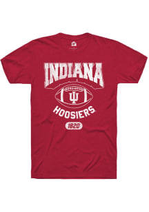Rally Indiana Hoosiers Crimson Sport Drop Football Short Sleeve T Shirt