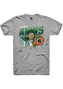 Jaden Akins Michigan State Spartans Grey NIL Short Sleeve Fashion Player T Shirt