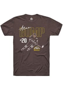 Alex Bump Western Michigan Broncos Brown Hockey Caricature Short Sleeve Fashion Player T Shirt
