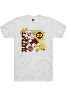 Alex Bump Western Michigan Broncos Ash 2025 National Mens Hockey Champions NIL Short Sleeve Player..