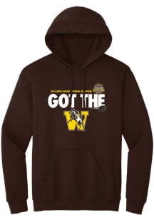 Rally Western Michigan Broncos Mens Brown 2025 National Mens Hockey Champions Long Sleeve Hoodie