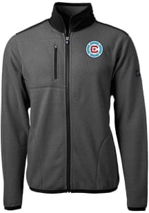 Cutter and Buck Chicago Fire Mens Graphite Cascade Sherpa Light Weight Jacket