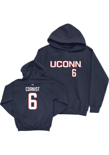 Trey Cornist UConn Huskies Mens Navy Blue NIL Sideline Player Hood