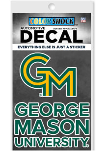 George Mason University Main Mark Auto Decal - Green