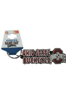 Ohio State Buckeyes Festive Keychain - Red