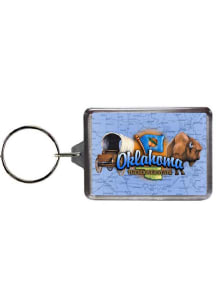 Oklahoma Elements Keychain - Aqua