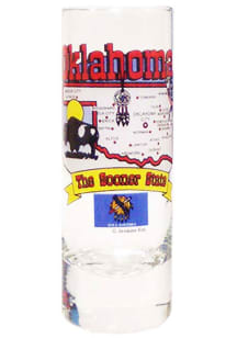 Oklahoma State Map Design Shot Glass