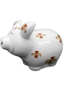 Iowa State Cyclones Allover Logo Piggy Bank