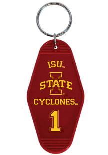 Iowa State Cyclones Motel Keychain - Cardinal
