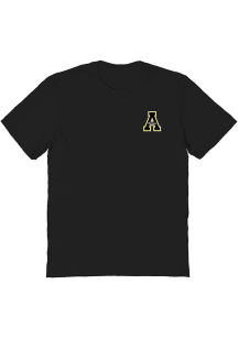 Vive La Fete Appalachian State Mountaineers Womens Black Impressions Short Sleeve T-Shirt